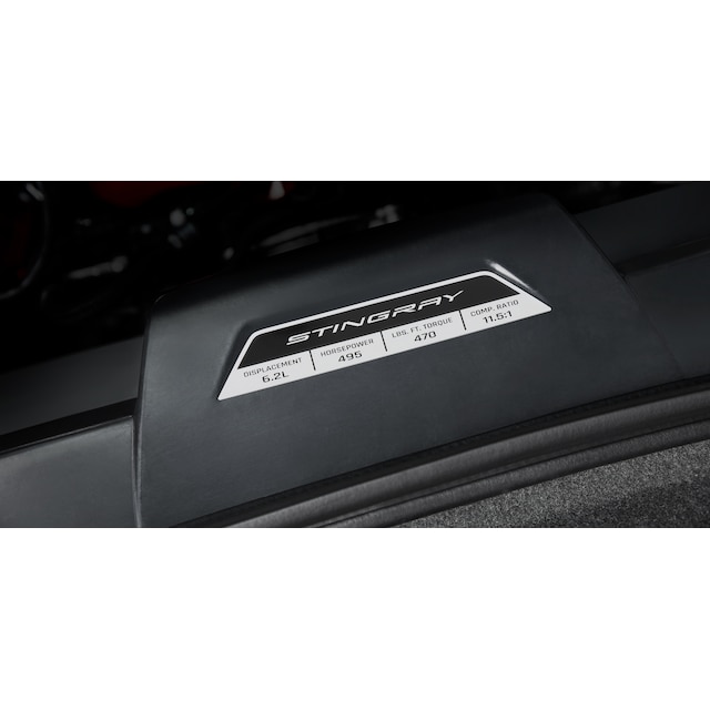 Engine Specification Plaque for Stingray (for Models with NPP Performance Exhaust)